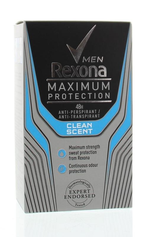 Rexona Rexona Deodorant stick max protect clean scent men (45 ml)