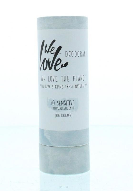 We Love We Love 100% Natural deodorant stick so sensitive (65 gr)