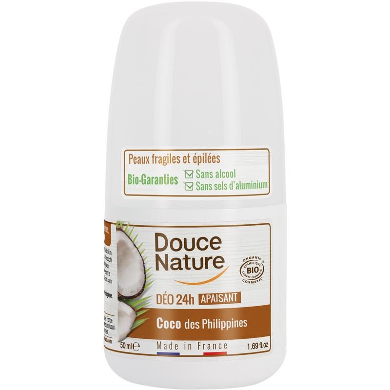 Douce Nature Douce Nature Deodorant roll on met kokos 24h bio (50 ml)