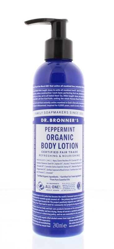 Dr Bronners Dr Bronners Bodylotion pepermunt (240 ml)