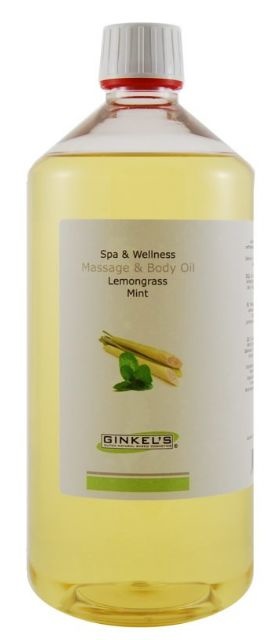 Ginkel&apos;s Massage & body oil lemongrass & mint (1 liter)