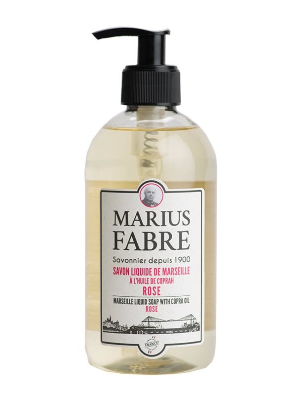 Marius Fabre Marius Fabre Zeep roos met pomp (400 ml)