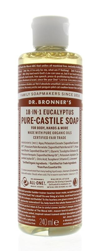 Dr Bronners Dr Bronners Liquid soap eucalyptus (240 ml)