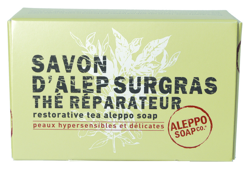 Aleppo Soap Co Aleppo Soap Co Aleppo zeep met thee in doosje (150 gr)