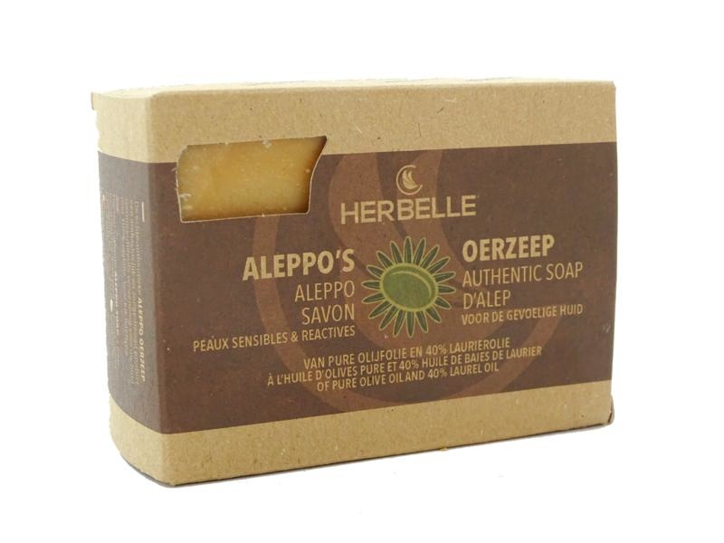Herbelle Herbelle Aleppo zeep olijf met 40% laurier (1 st)