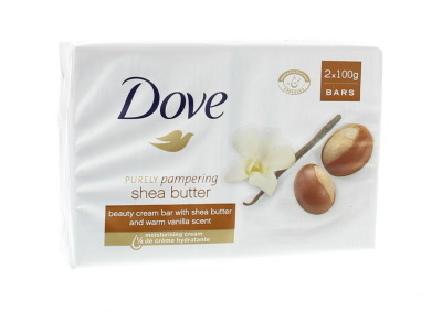 Dove Dove Beauty cream bar sheabutter 2 x 100 gr (200 gr)