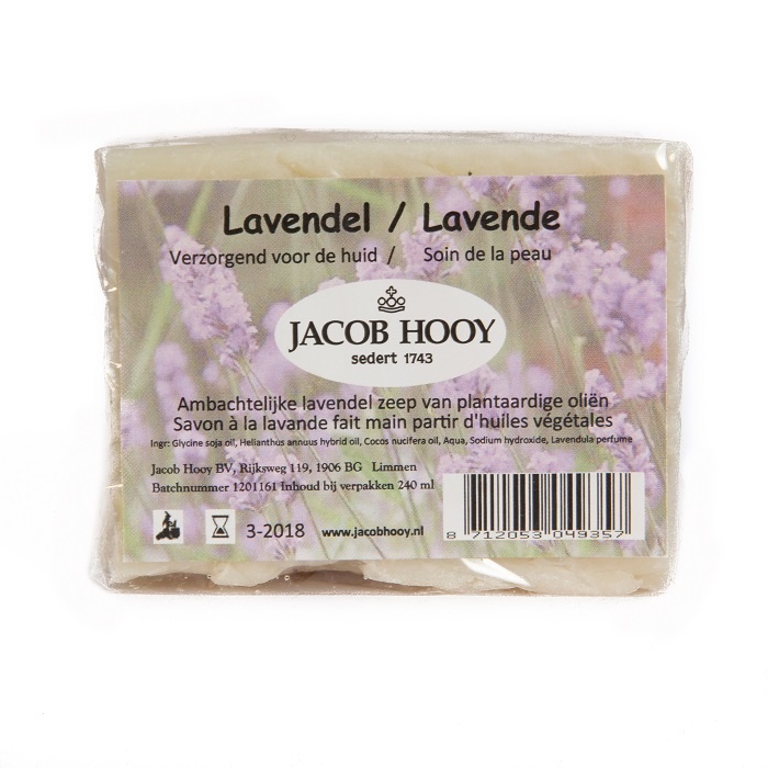 Jacob Hooy Jacob Hooy Lavendel zeep niet vloeibaar (240 ml)