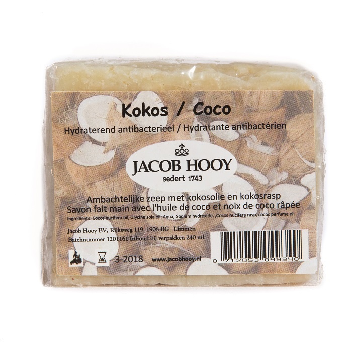 Jacob Hooy Kokos zeep niet vloeibaar (240 ml)