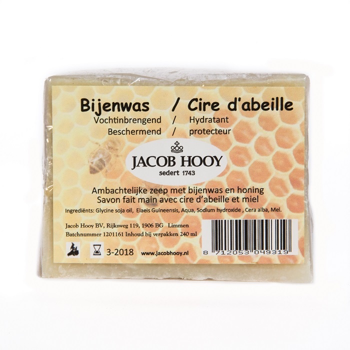 Jacob Hooy Jacob Hooy Bijenwas zeep niet vloeibaar (240 ml)