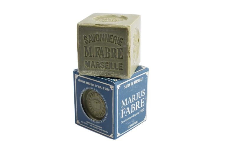 Marius Fabre Marius Fabre Savon marseille zeep in doos olijf (200 gr)