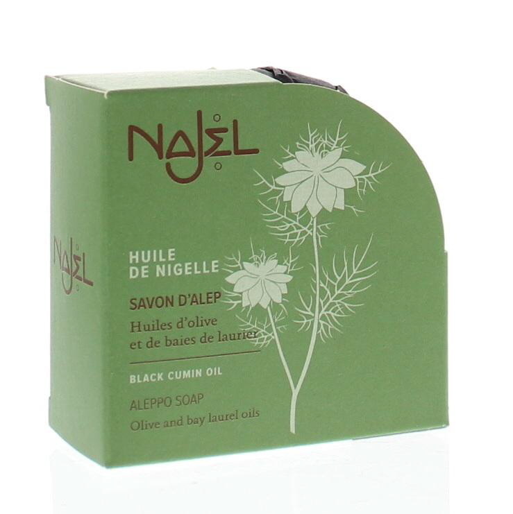 Najel Aleppo zeep nigella olie zwarte komijn (100 Gram) Najel Aleppo zeep nigella olie zwarte komijn (100 Gram)