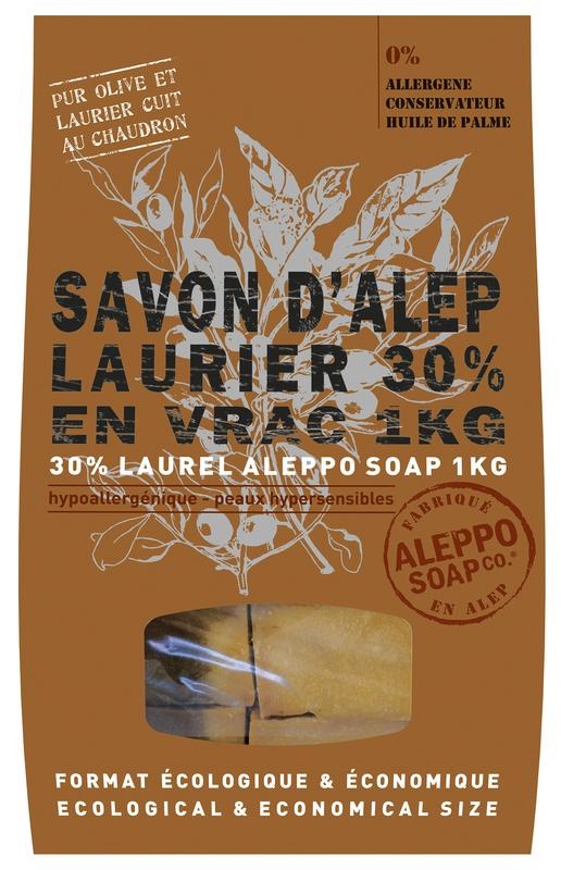 Aleppo Soap Co Aleppo Soap Co Aleppo zeep 30% laurier stukken (1 Kilogr)