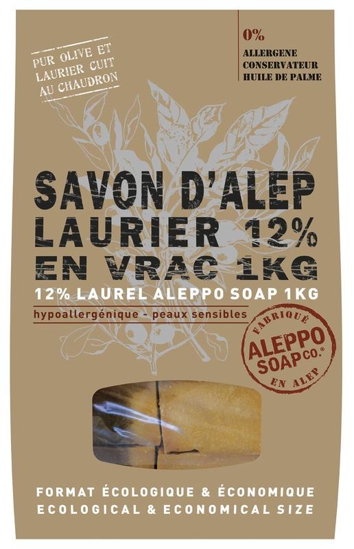 Aleppo Soap Co Aleppo Soap Co Aleppo zeep 12% laurier stukken (1 Kilogr)