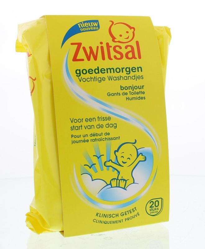 Zwitsal Zwitsal Goedemorgen vochtige washandjes (20 st)