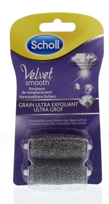 Scholl Scholl Velvet smooth verwissel roller diamant extra grof (2 st)