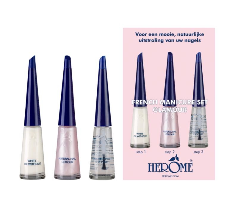 Herome Herome French manicure set glamour 3 x 10ml (1 Set)