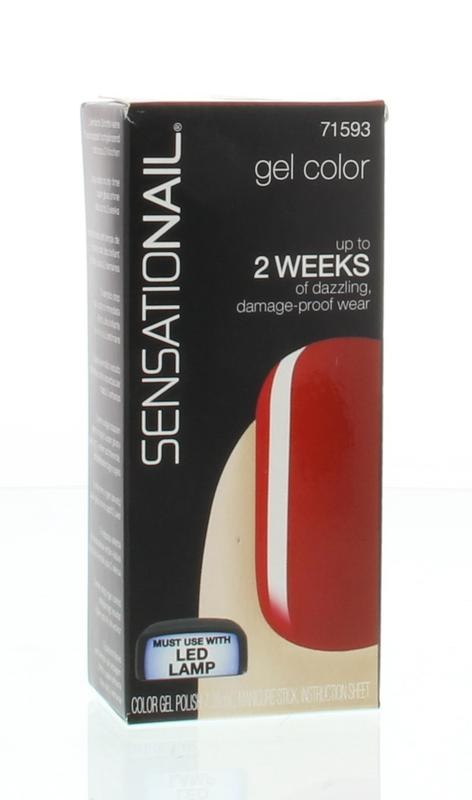 Sensationail Sensationail Color gel scarlet red (7 ml)