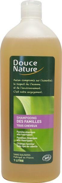 Douce Nature Douce Nature Shampoo glanzend haar met groene thee familie bio (1 ltr)