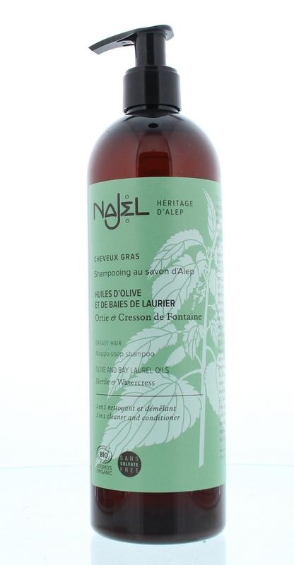 Najel Aleppo shampoo vet haar (500 Milliliter) Najel Aleppo shampoo vet haar (500 Milliliter)