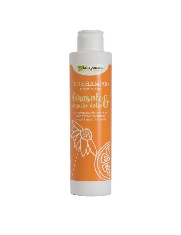 La Saponaria Shampoo bio zonnebloem & zoete sinaasappel (200 Milliliter) La Saponaria Shampoo bio zonnebloem & zoete sinaasappel (200 Milliliter)
