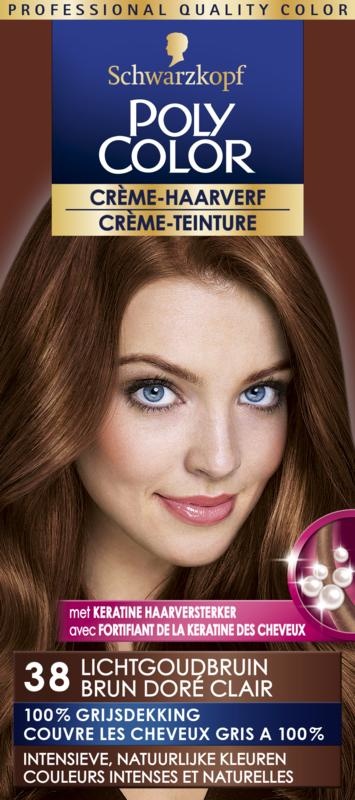 Poly Color Poly Color Creme haarverf 38 licht goudbruin (90 ml)