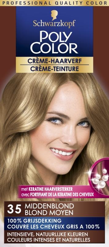 Poly Color Poly Color Creme haarverf 35 middenblond (90 ml)