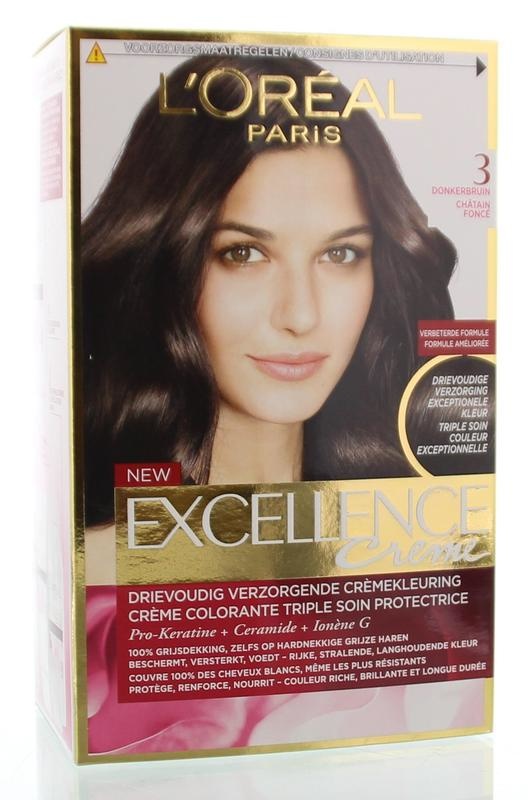 Loreal Loreal Excellence 3 donkerbruin (1 Set)