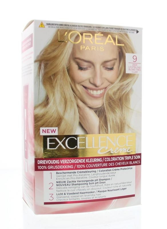 Loreal Loreal Excellence 9 zeer lichtblond (1 Set)