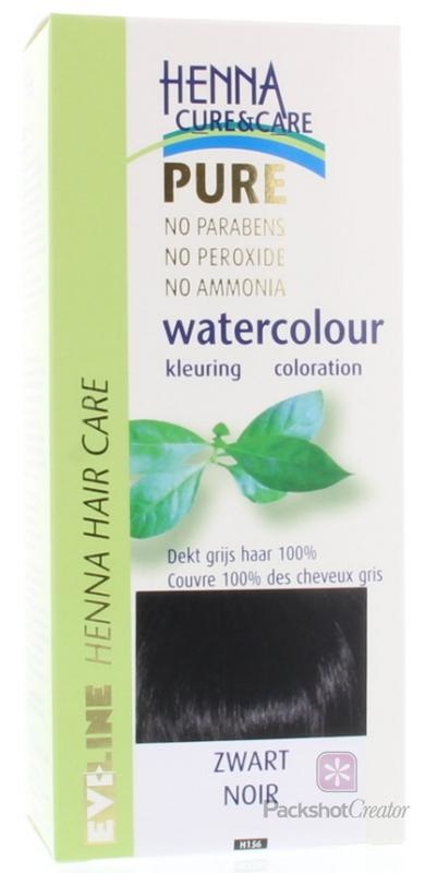 Henna Cure & Care Henna Cure & Care Watercolour zwart (5 gr)