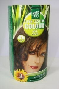 Henna Plus Long lasting colour 6 dark blond (100 Milliliter) Henna Plus Long lasting colour 6 dark blond (100 Milliliter)