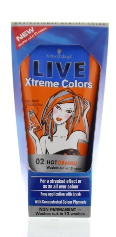 Live Xtreme colors 02 hot orange (150 ml)