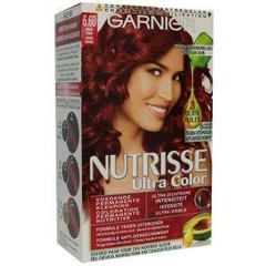 Garnier Nutrisse ultra color 6.6 vurig rood (1 Set)