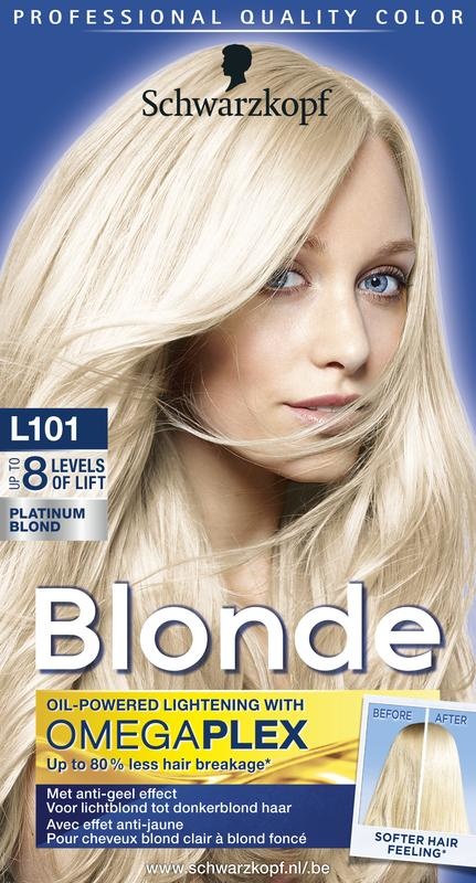 Schwarzkopf Schwarzkopf Blonde haarverf platinum blond L101 (1 Set)