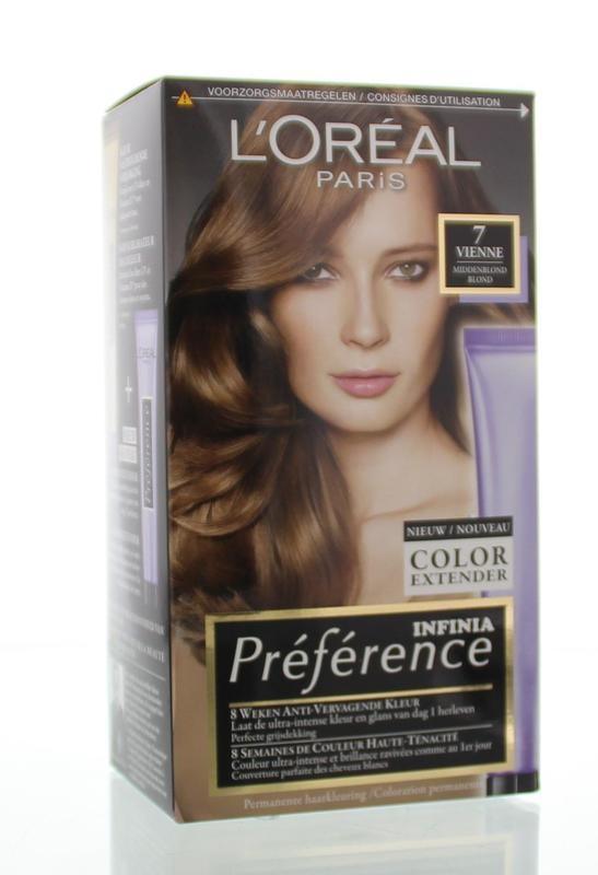 Loreal Loreal Preference vienne 7.0 midden blond (1 Set)