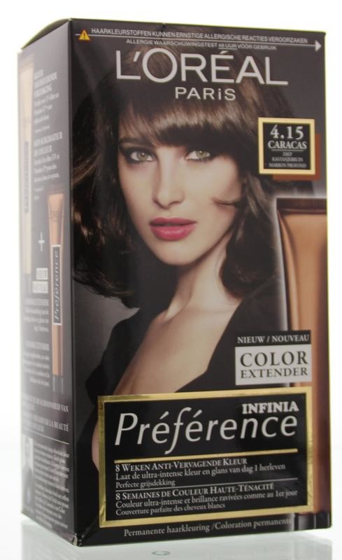 Loreal Loreal Preference 4.15 caracas diep kastanjebruin (1 Set)