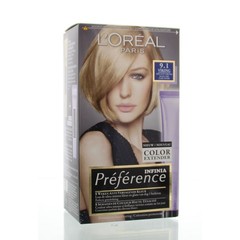 Loreal Preference 9.1 viking zeer licht asblond (1 Set)