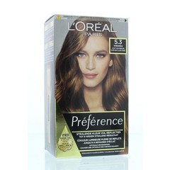 Loreal Preference 5.3 virgin licht goudbruin (1 Set)