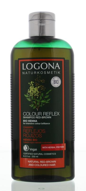 Logona Logona Kleurshampoo rood bruin henna (250 ml)