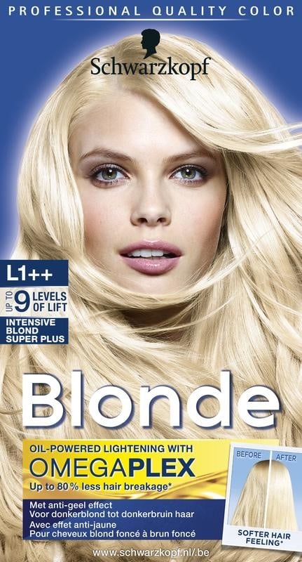 Schwarzkopf Schwarzkopf Blonde haarverf intensive bond super plus L1++ (1 Set)