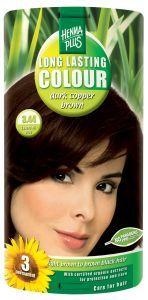 Henna Plus Long lasting colour 3.44 dark copper brown (100 Milliliter) Henna Plus Long lasting colour 3.44 dark copper brown (100 Milliliter)