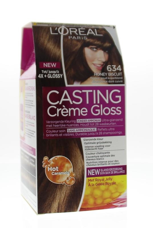 Loreal Loreal Casting creme gloss 634 Honey biscuit (1 Set)