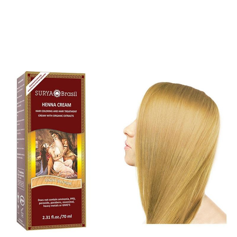 Surya Brasil Surya Brasil Henna haarverf creme licht blond (70 ml)