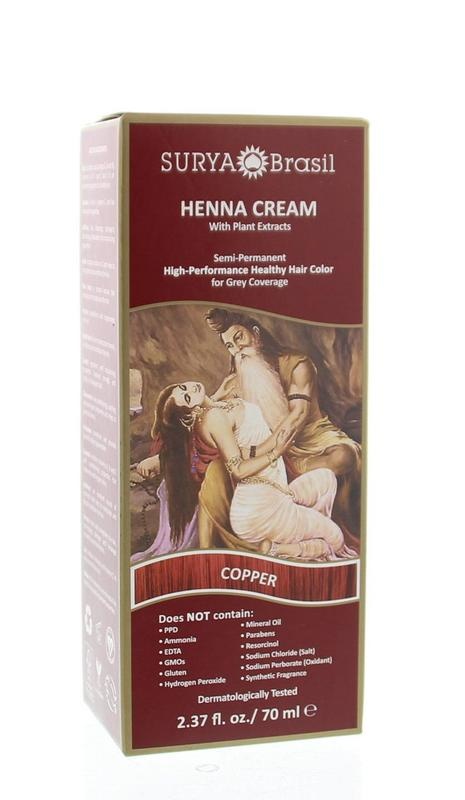 Surya Brasil Surya Brasil Henna haarverf creme copper (70 ml)