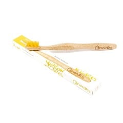 Tandenborstel bamboe geel (1 Stuks)