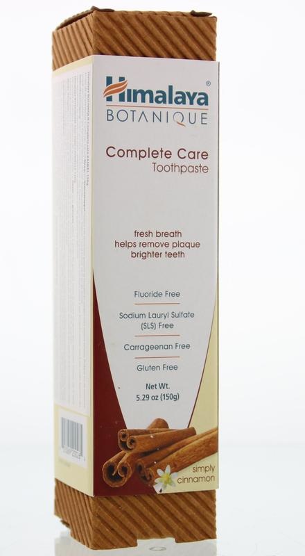 Himalaya Tandpasta botanical complete care kaneel (150 Gram) Himalaya Tandpasta botanical complete care kaneel (150 Gram)