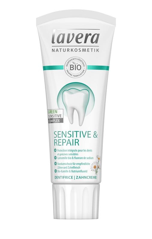 Lavera Lavera Tandpasta/dentifrice sensitive & repair bio FR-DE (75 ml)