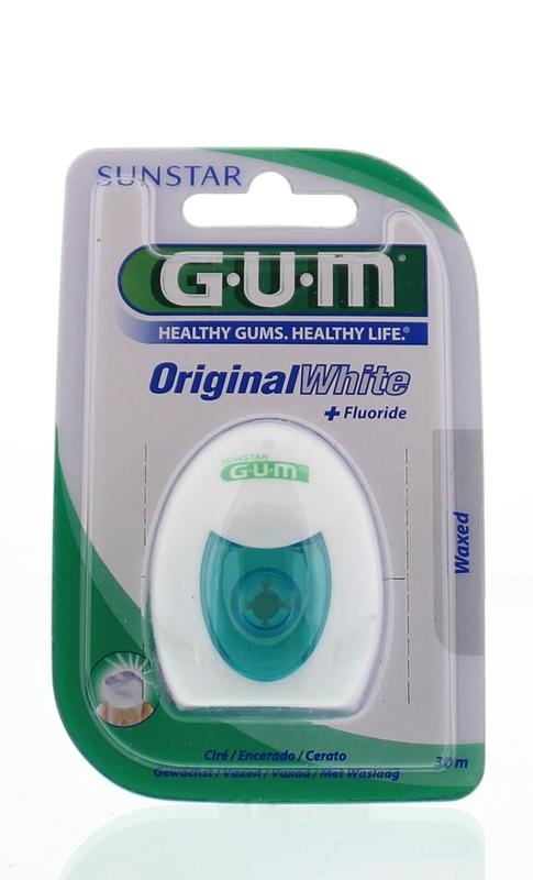 GUM GUM Original white floss 30 meter blister (1 st)