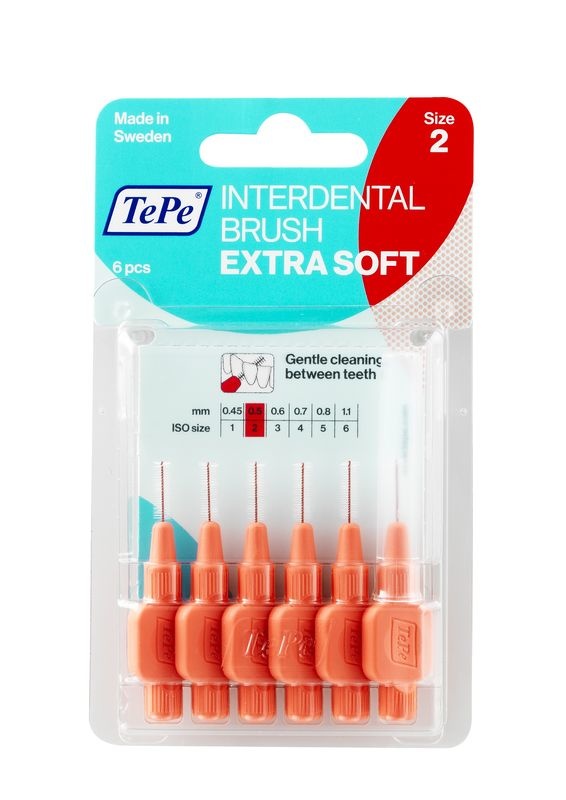 Tepe Tepe Interdentale rager extra soft 0.5 mm licht rood (6 st)