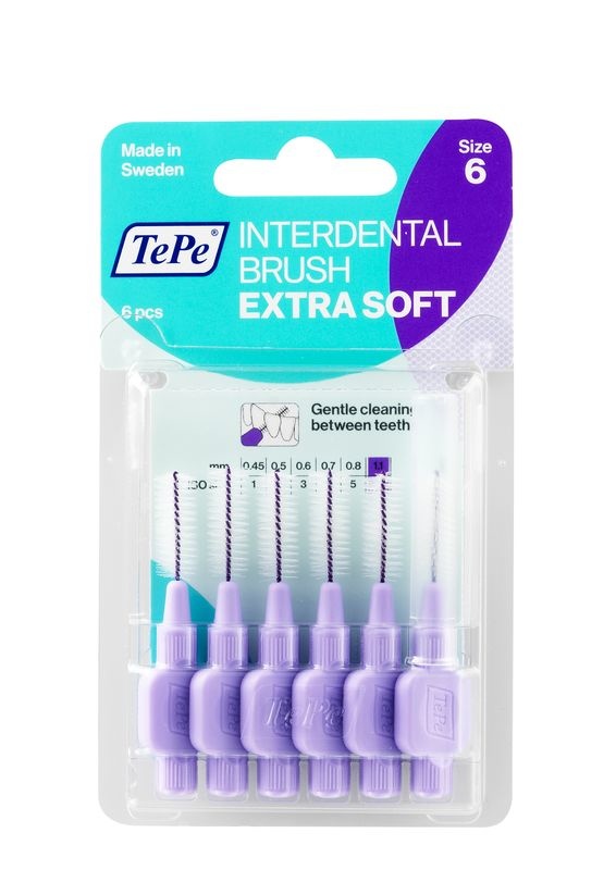 Tepe Tepe Interdentale rager extra soft 1.1 mm licht lila (6 st)