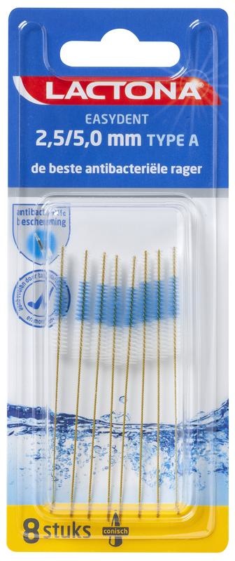 Lactona Lactona Easydent A 2.5-5mm zonder houdertje (8 st)